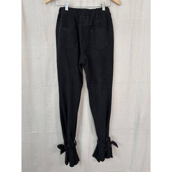 Tov Los Angeles Fleece Pants Women 38 2/4 Paper Bag Hem Soft Eclectic Boho Comfy - Picture 6 of 9